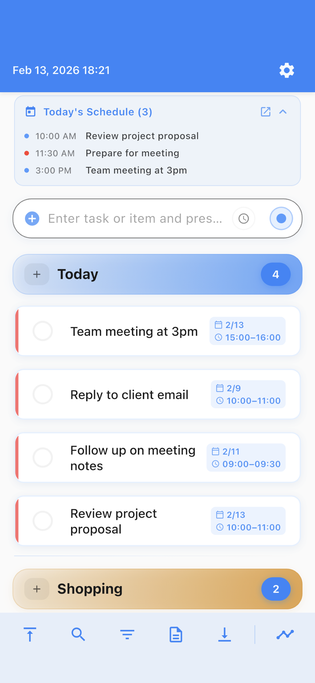 ColorQueueList App Screenshot